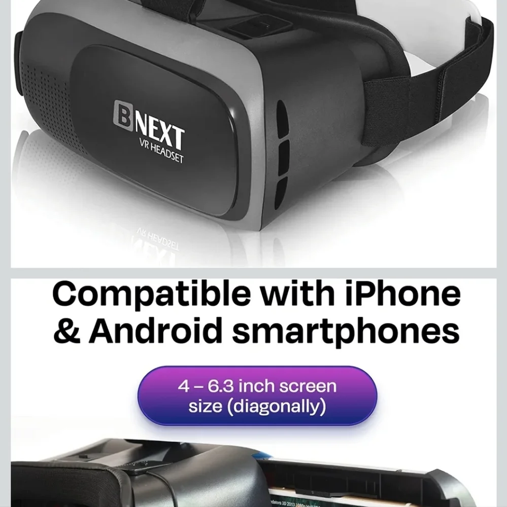 next VR Headset - Black and Silver